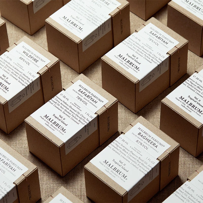 Kraft Packaging Box Cosmetic Skincare by PacksFactory