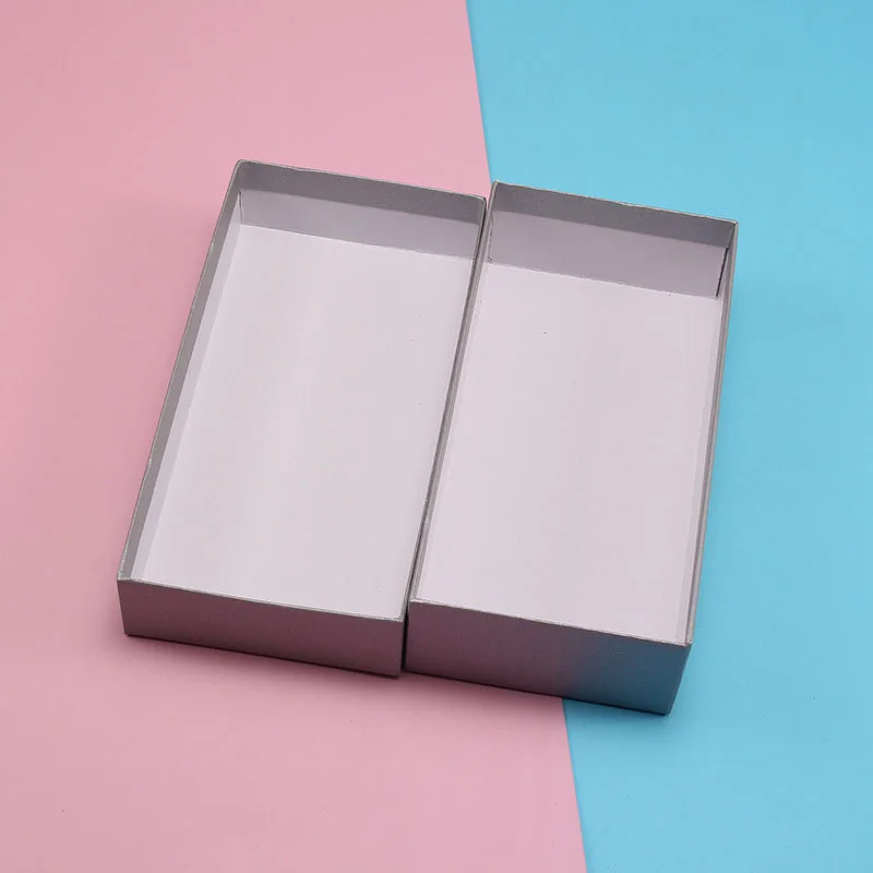 Silver Lid And Base Packaging Box Gift by PacksFactory