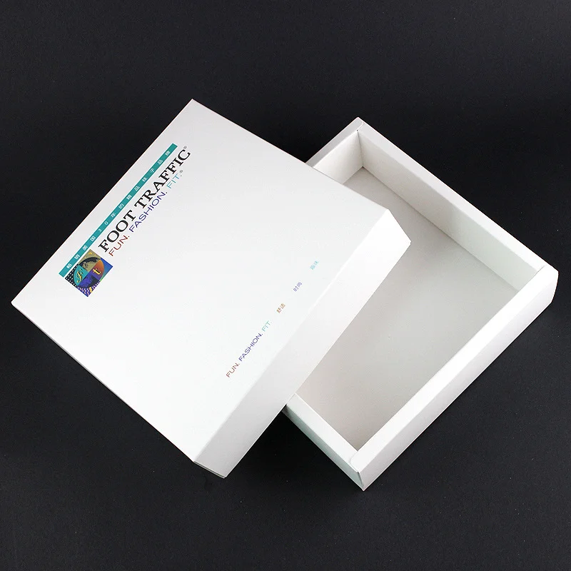 White Cardboard Lid And Base Box Gift Box by PacksFactory