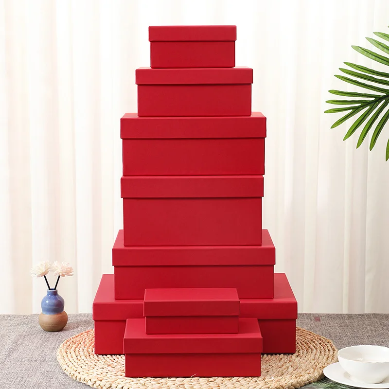 Kraft Black White Red Lid And Base by PacksFactory