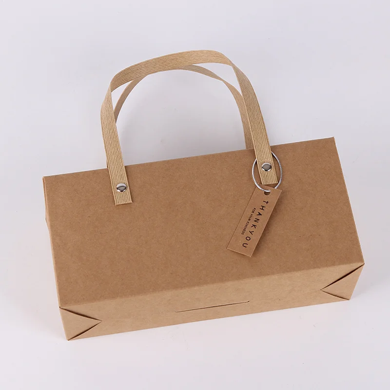 Kraft Handle Packaging Box Gift by PacksFactory