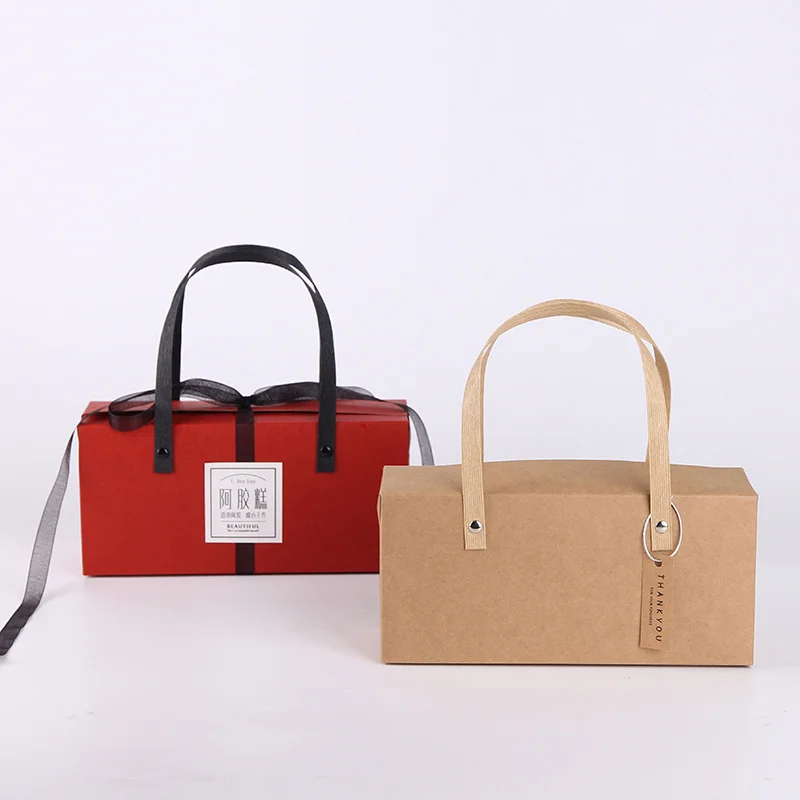 Kraft Handle Packaging Box Gift by PacksFactory