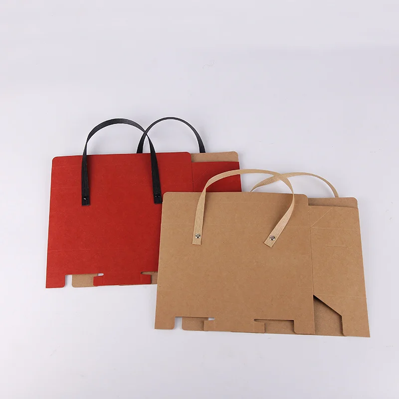Kraft Handle Packaging Box Gift by PacksFactory