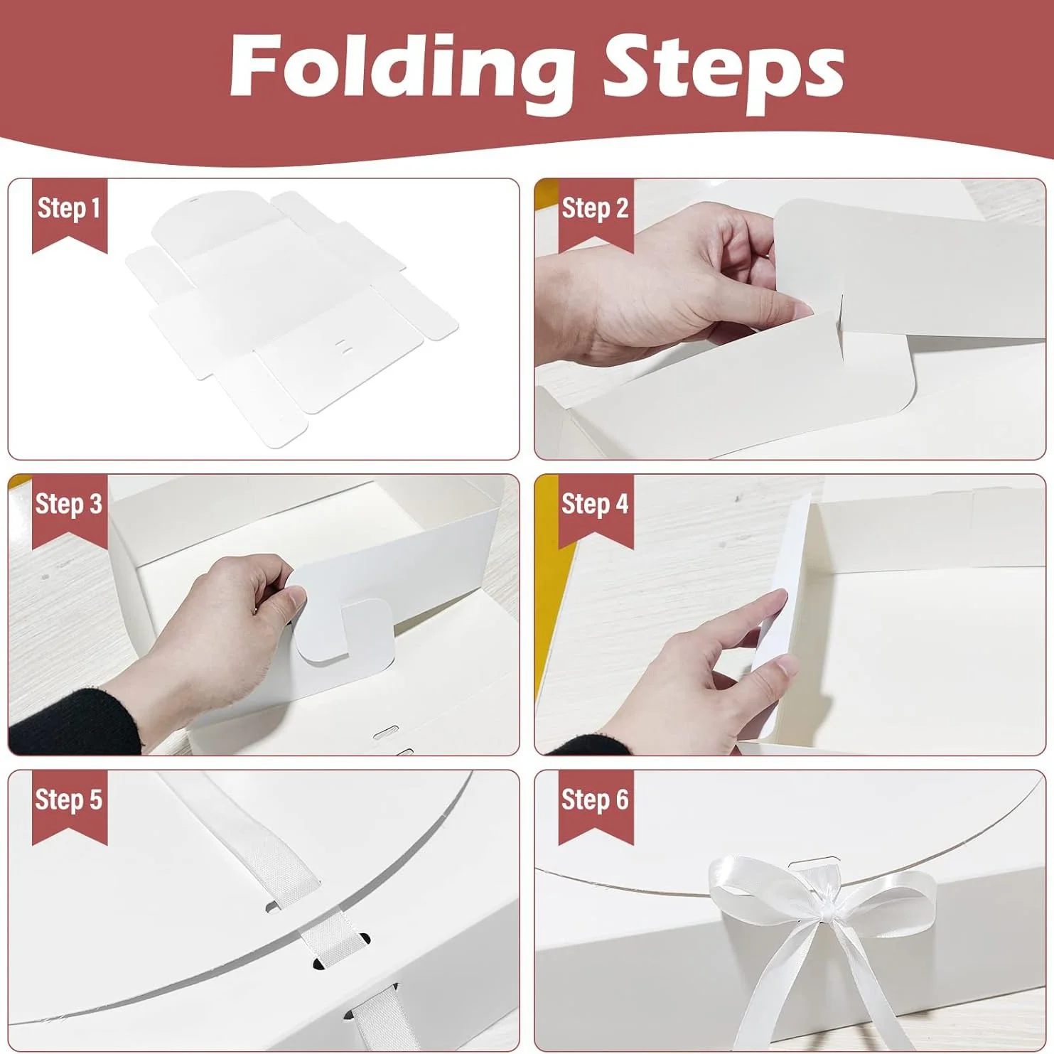 Kraft White Packaging Box Gift Box by PacksFactory