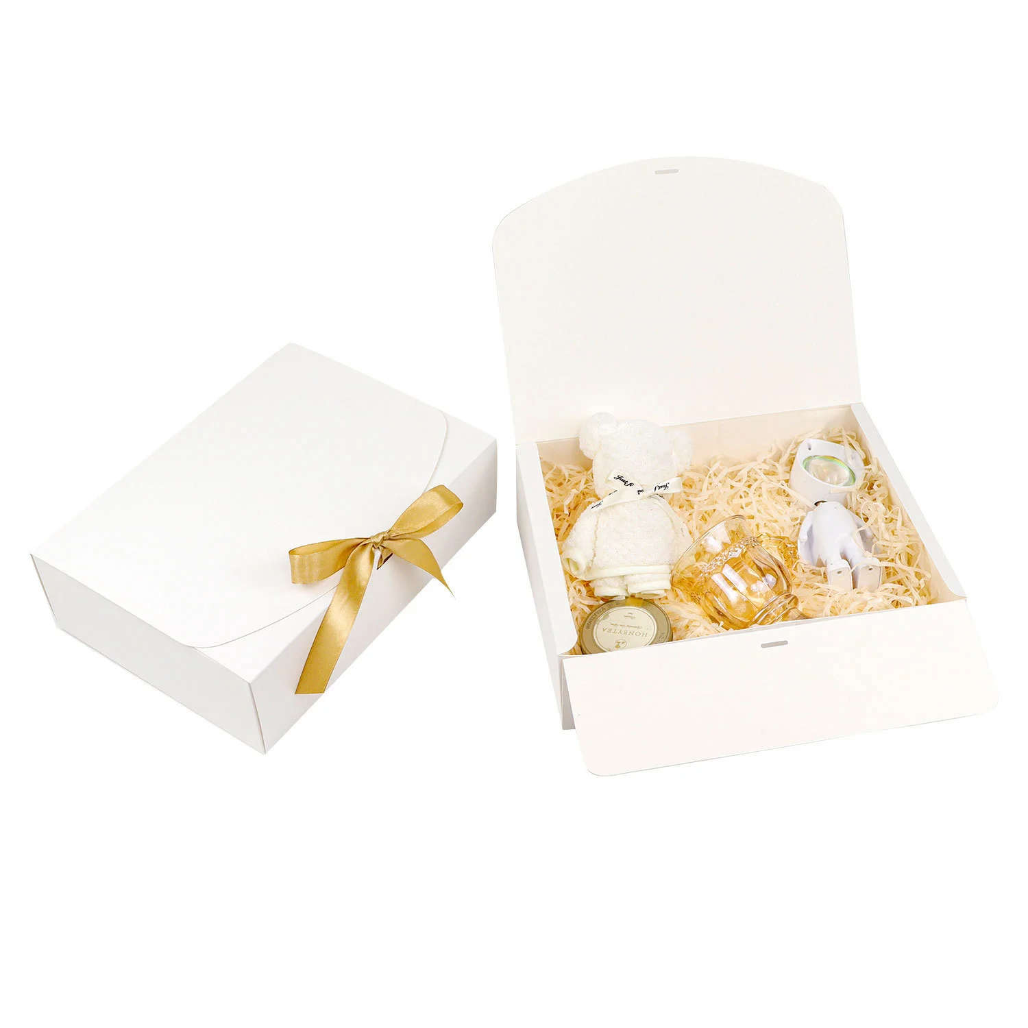 Kraft White Packaging Box Gift Box by PacksFactory