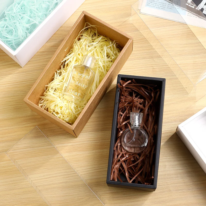 Kraft Lid And Base Clear Window Packaging Box Gift by PacksFactory
