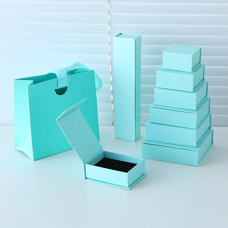 Magnetic Closure Packaging Box Jewelry Ring Necklace by PacksFactory
