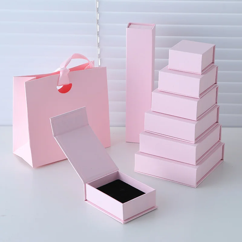 Magnetic Closure Packaging Box Jewelry Ring Necklace by PacksFactory
