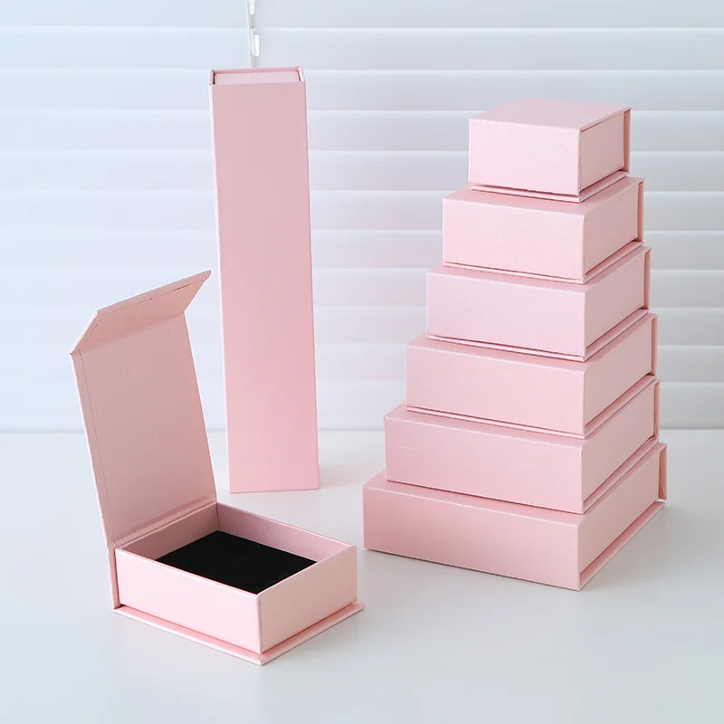 Magnetic Closure Packaging Box Jewelry Ring Necklace by PacksFactory