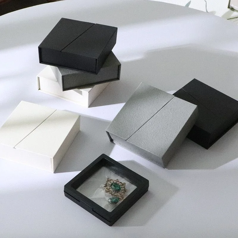 Magnetic Closure Packaging Box Jewelry Ring Necklace by PacksFactory