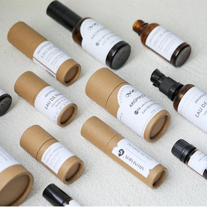 Kraft Paper Tube Canister Packaging Box Perfume by PacksFactory