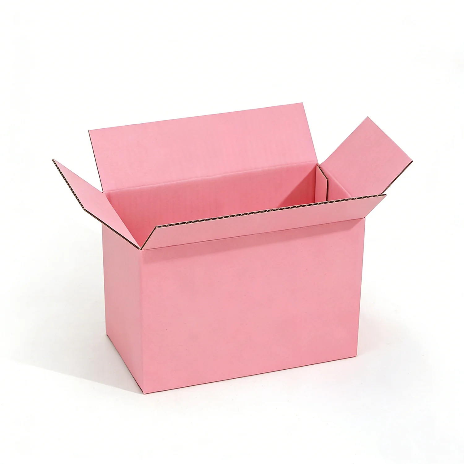 Corrugated Pink Shipping Carton Packaging Box by PacksFactory