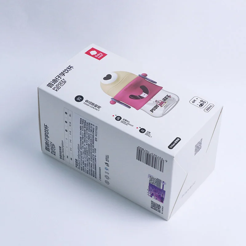 White Cardboard Tuck End Auto Bottom Box Cup by PacksFactory