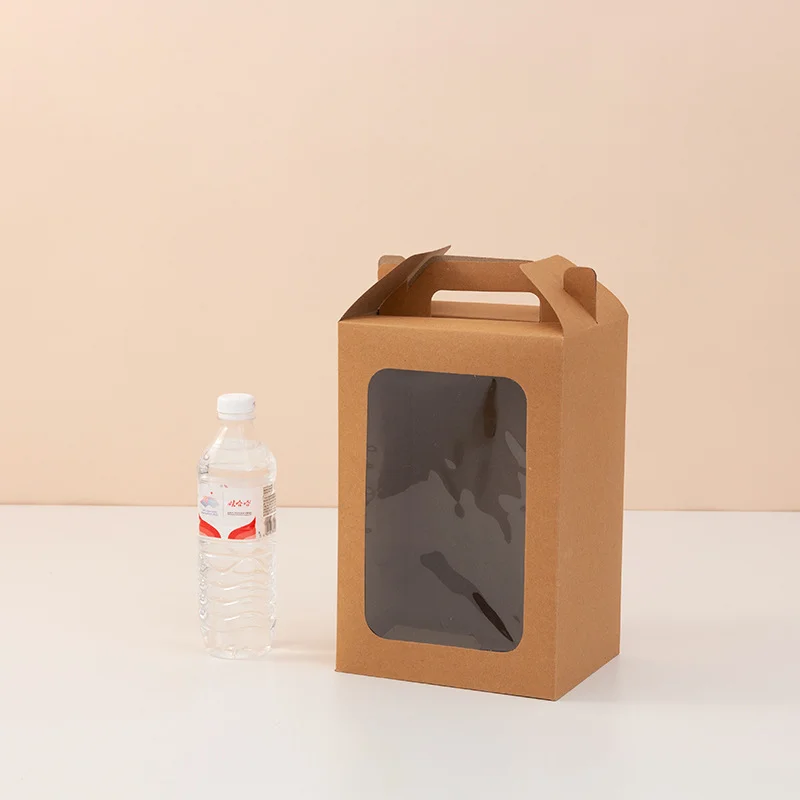 Handle Window Clear Window Gift Box by PacksFactory