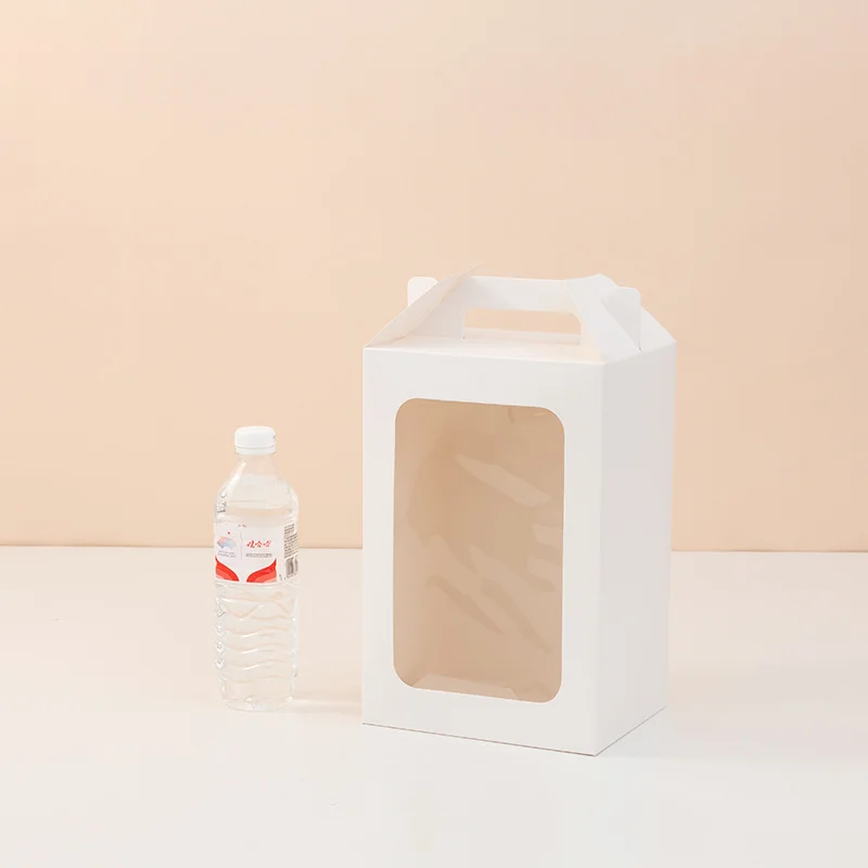 Handle Window Clear Window Gift Box by PacksFactory