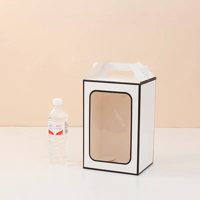 Handle Window Clear Window Gift Box by PacksFactory