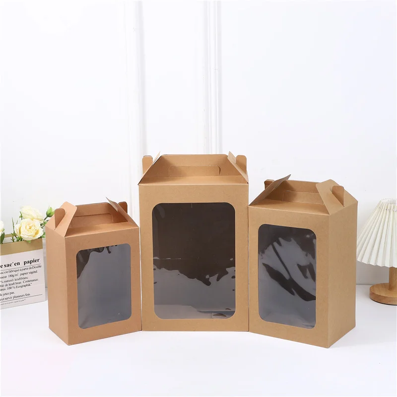 Handle Window Gift Box Flower by PacksFactory
