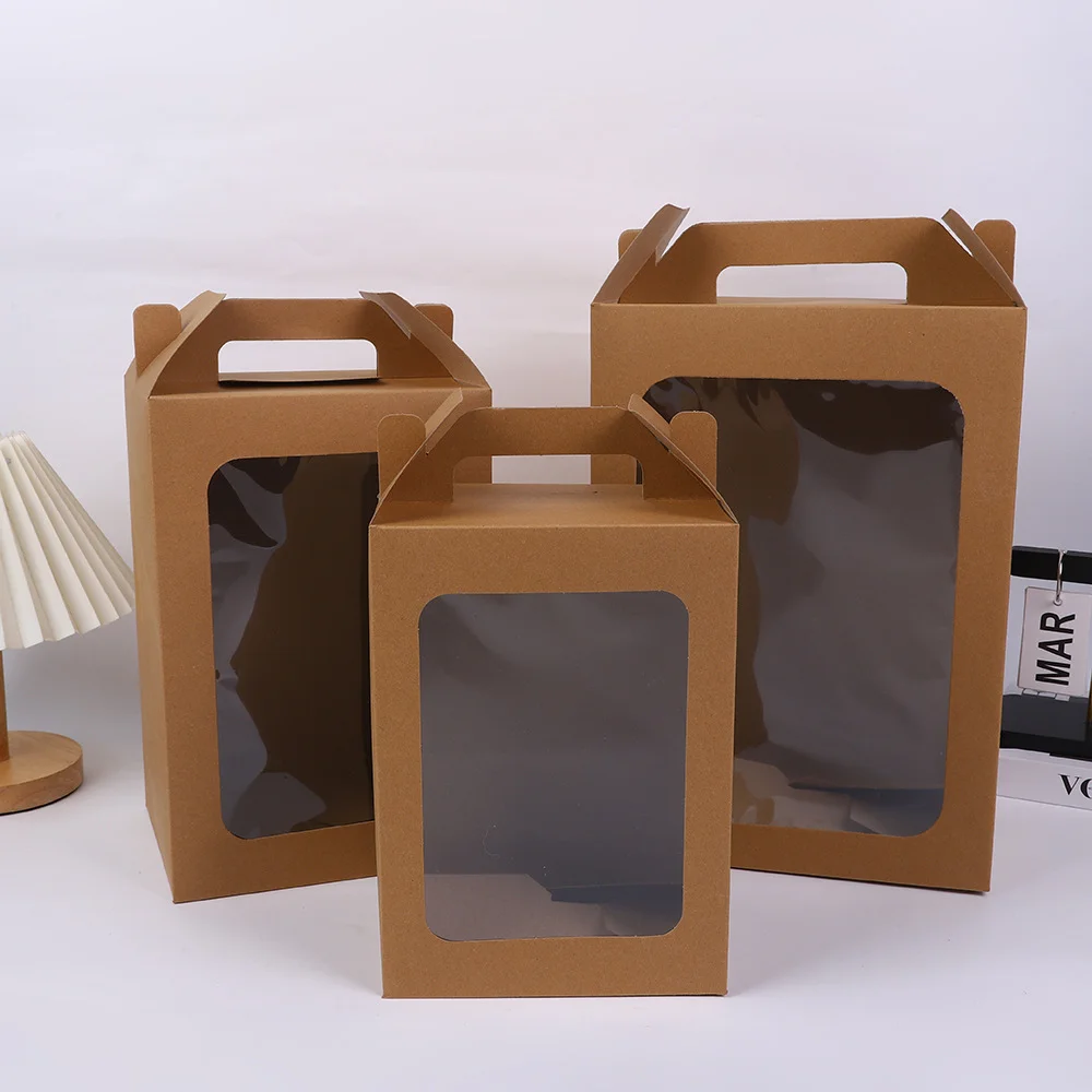 Handle Window Gift Box Flower by PacksFactory