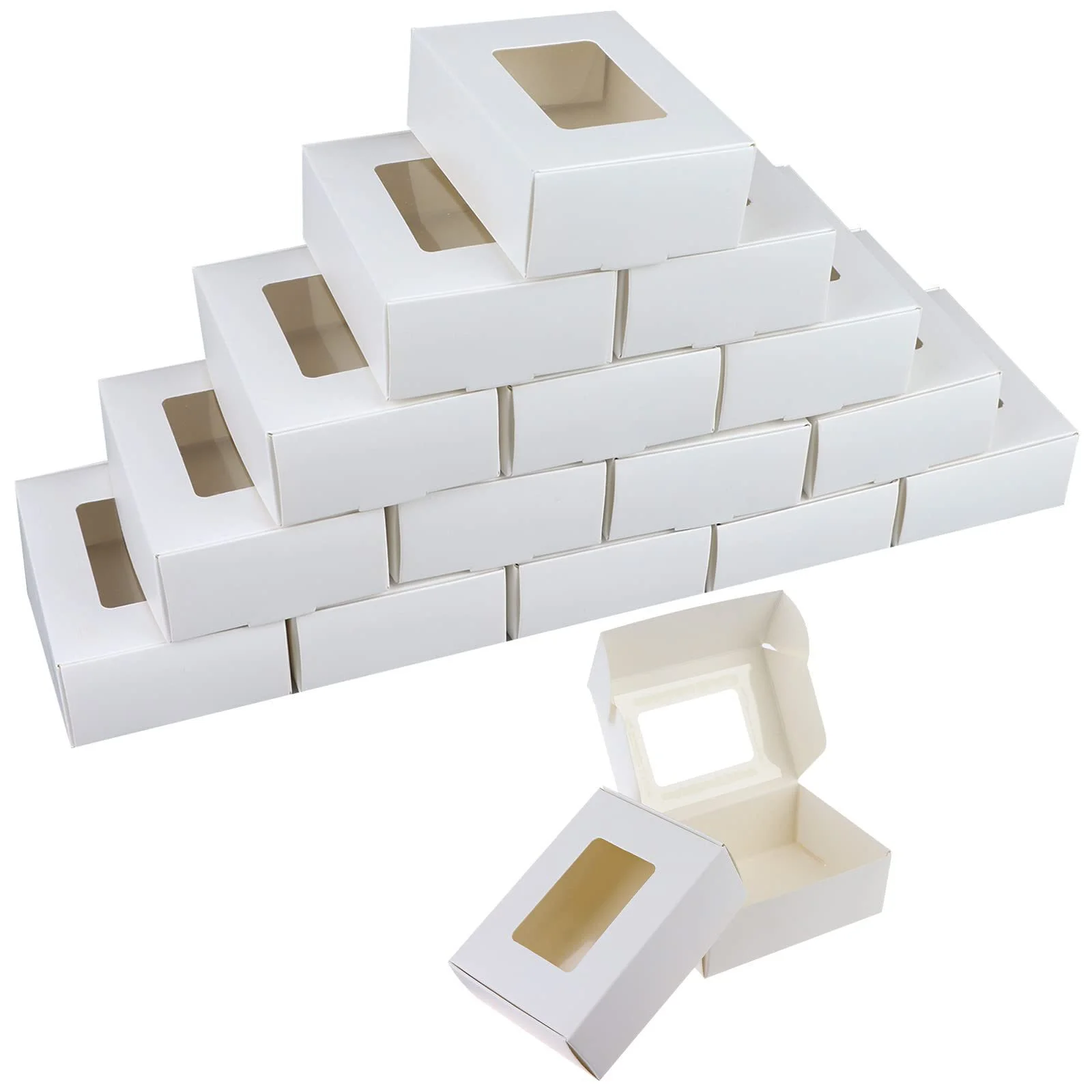Kraft White Cardboard Window Mailer Box by PacksFactory