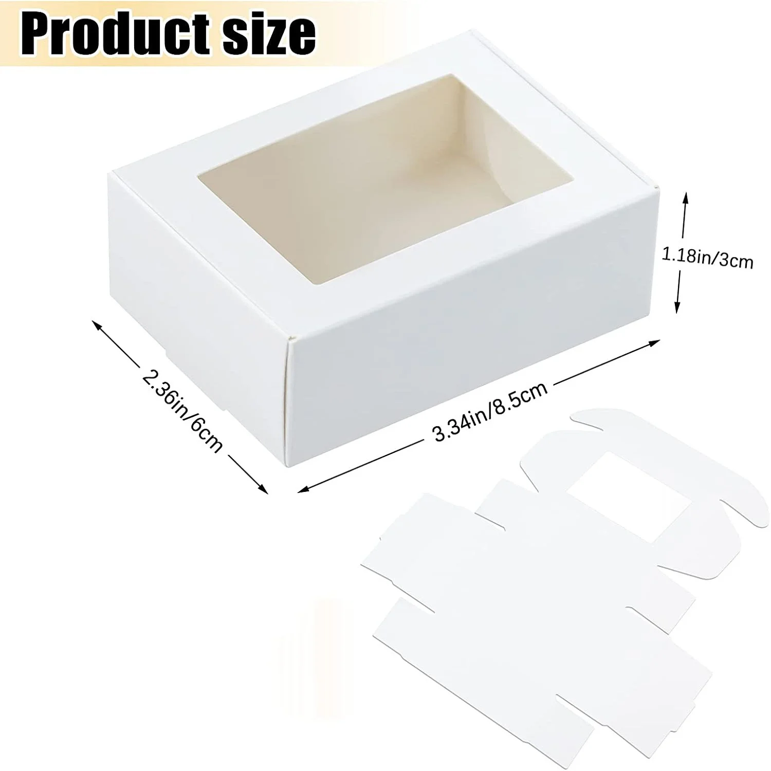 Kraft White Cardboard Window Mailer Box by PacksFactory