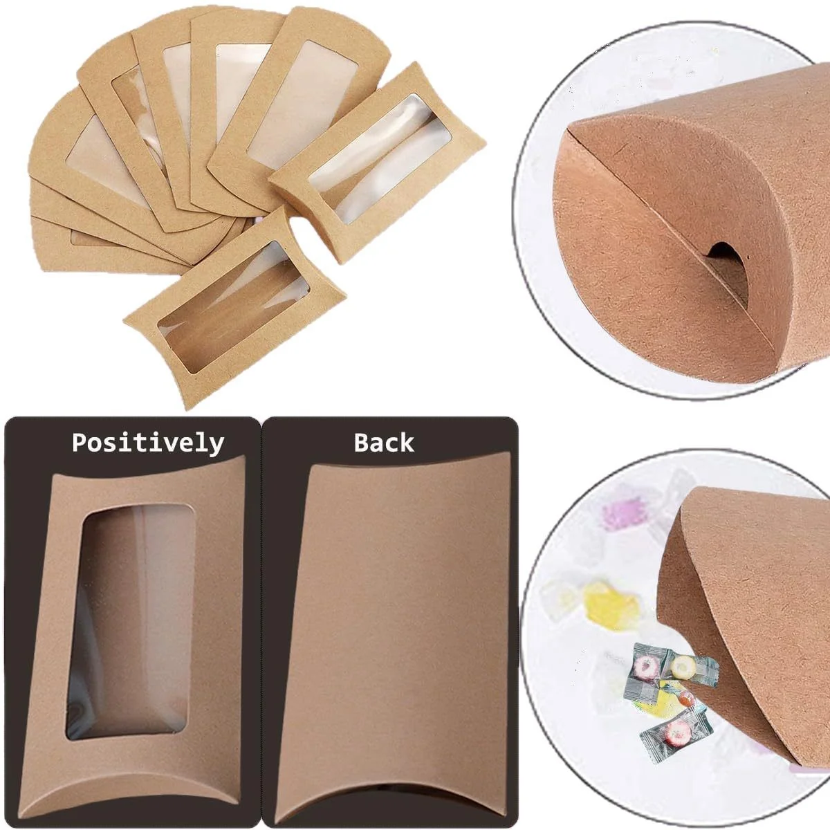 Kraft Window Clear Window Packaging Box by PacksFactory