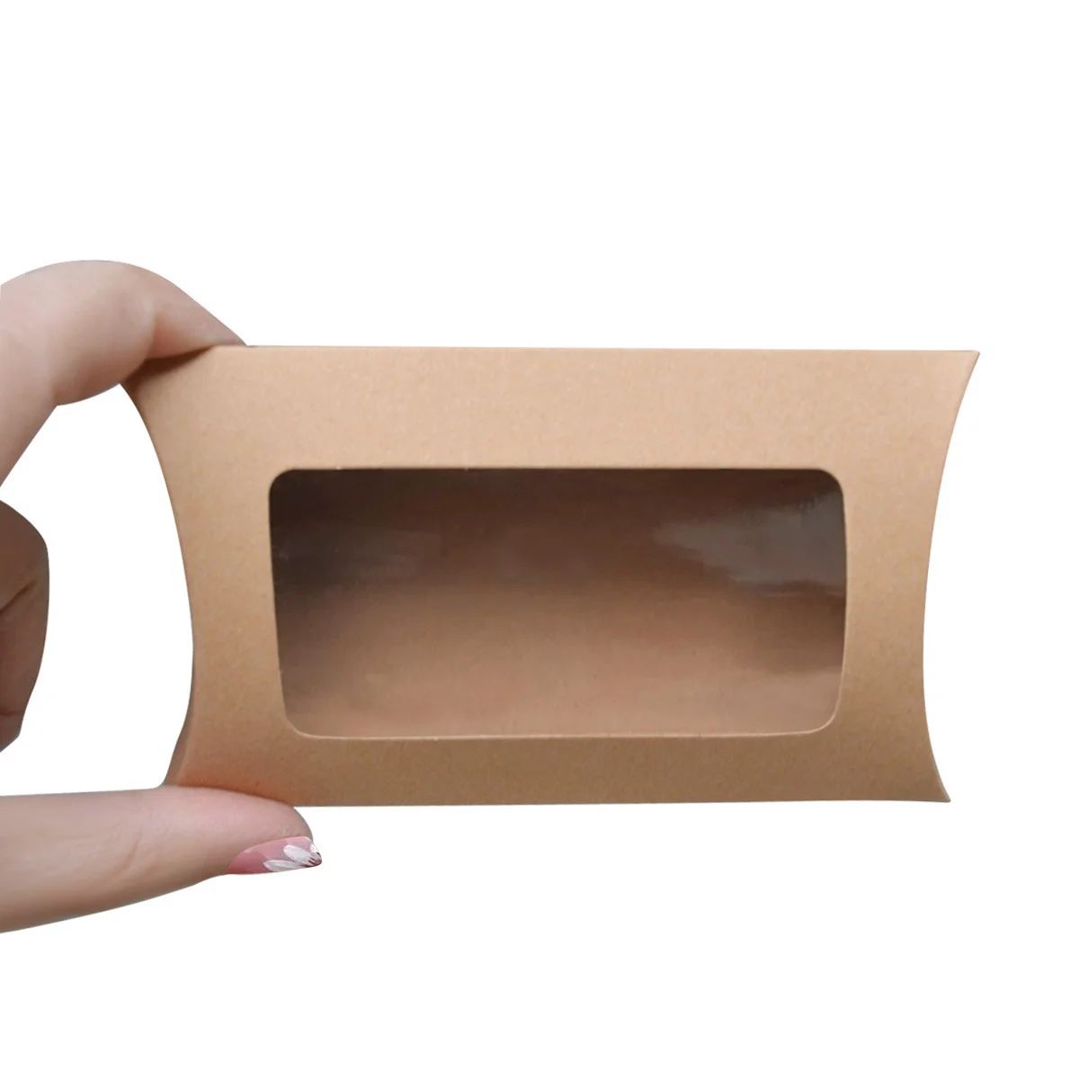 Kraft Window Clear Window Packaging Box by PacksFactory