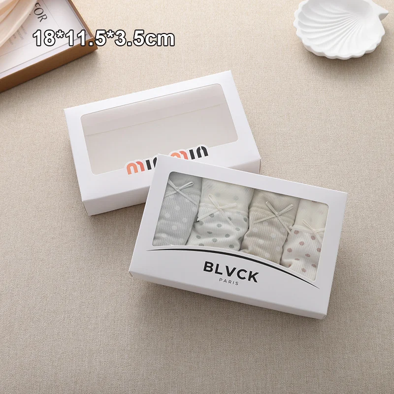 Lid And Base Window Packaging Box Socks by PacksFactory