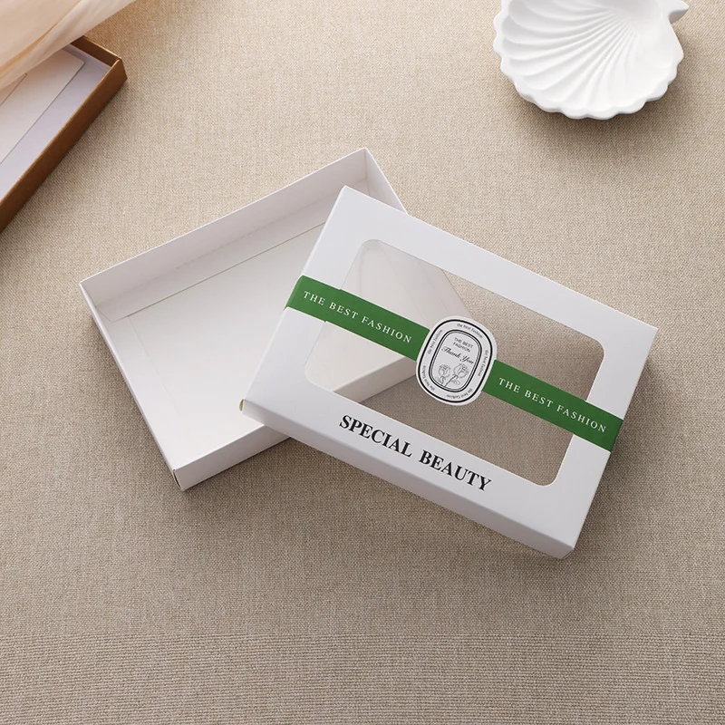 Lid And Base Window Packaging Box Socks by PacksFactory