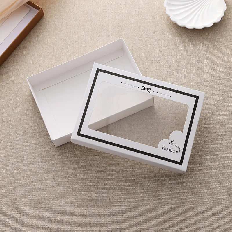 Lid And Base Window Packaging Box Socks by PacksFactory