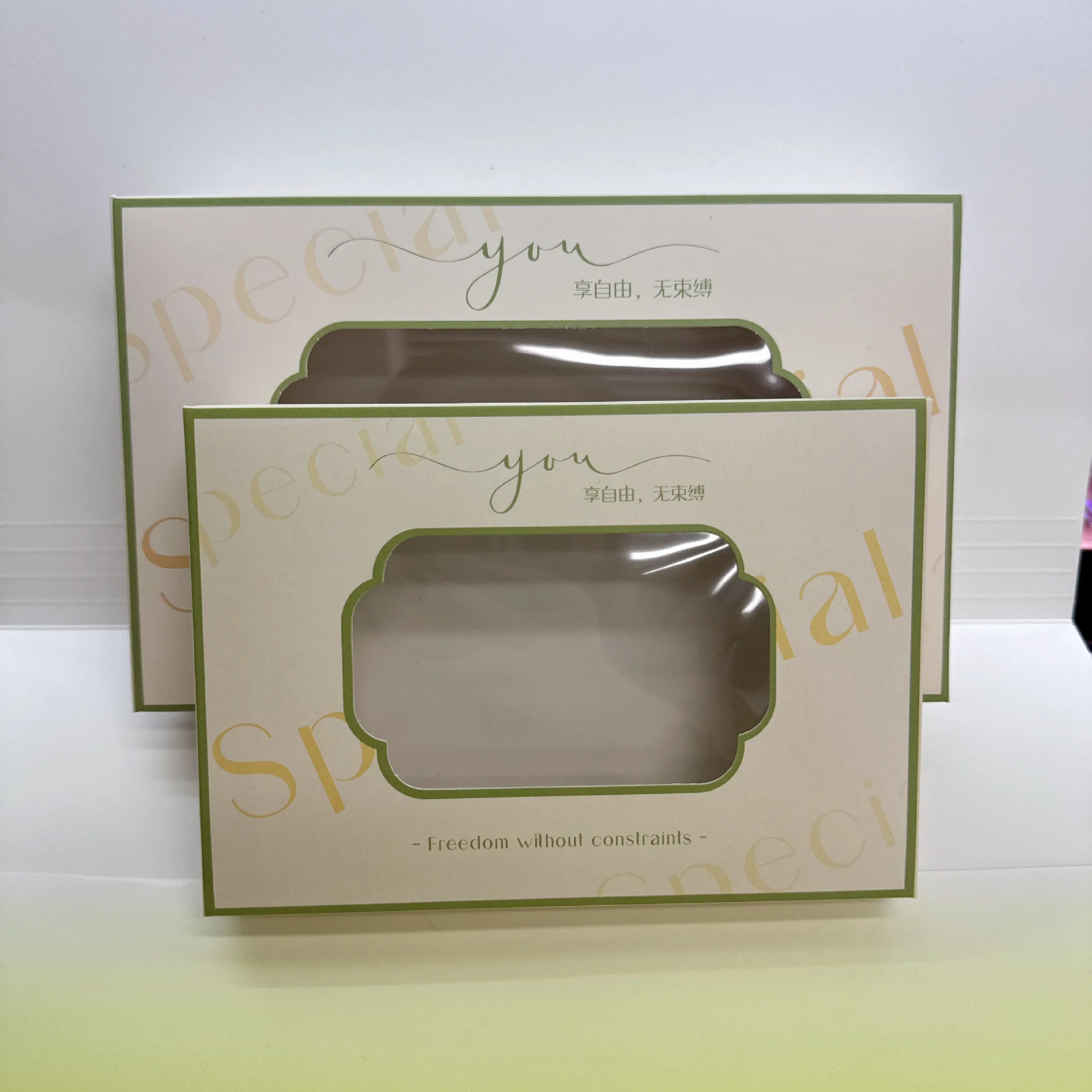 White Cardboard Window Packaging Box Socks by PacksFactory